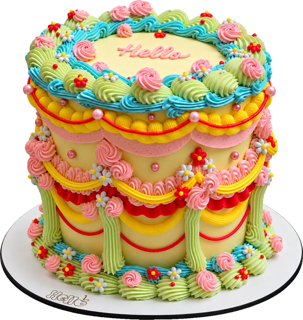 Bolo decorado Hello Confeitaria